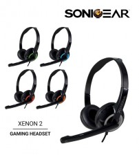 SonicGear Xenon 2 Stereo Headset With Mic Headphones Noise Reduction Microphone